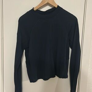 Navy long sleeve athletic